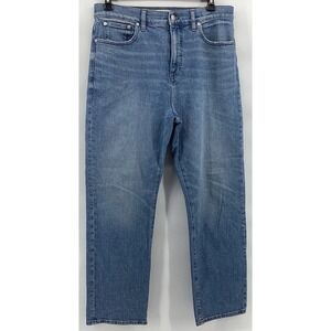 Madewell Womens 90s Straight Crop Size 31 Straight Leg High Rise Stretch